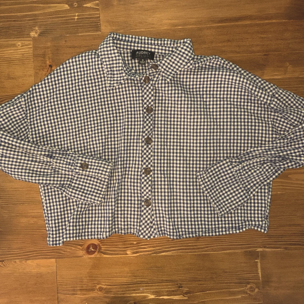 Button Down Crop Top